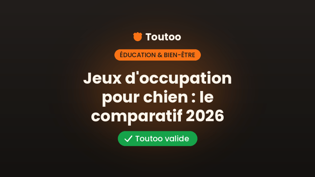 Jeux d'occupation pour chien : le comparatif 2026 par Toutoo