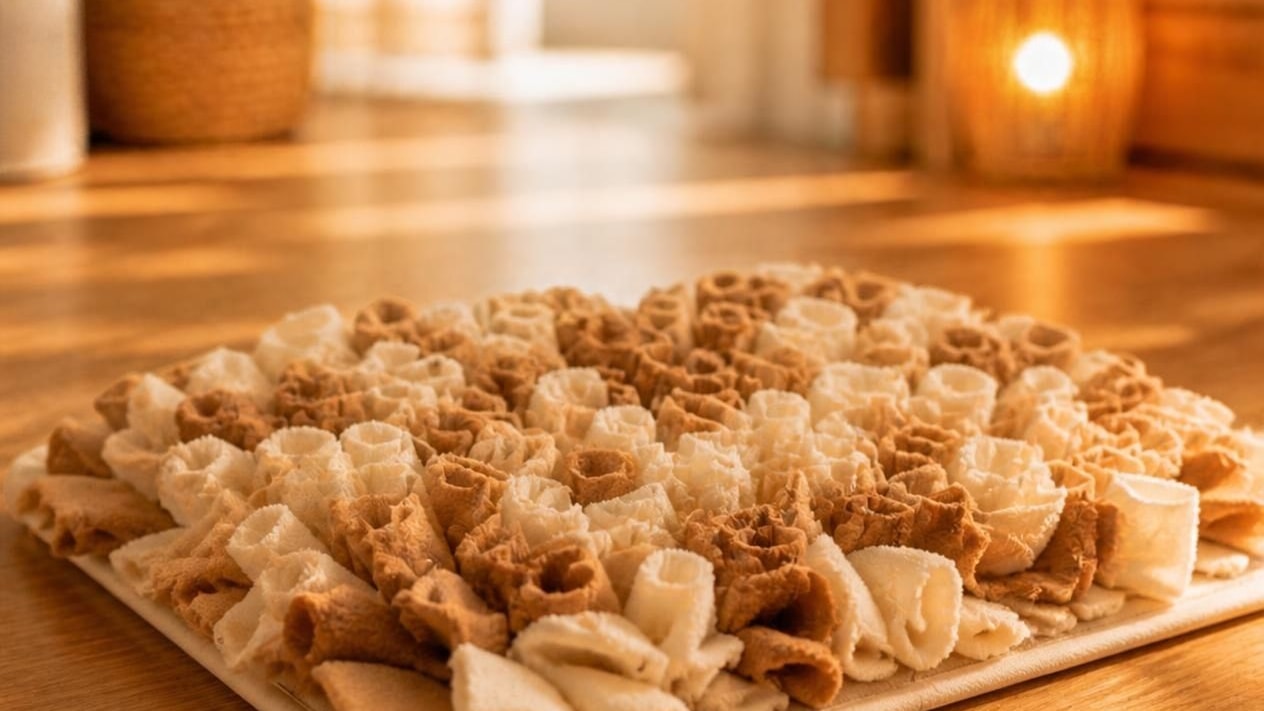 friandises a macher etalees sur un plateau