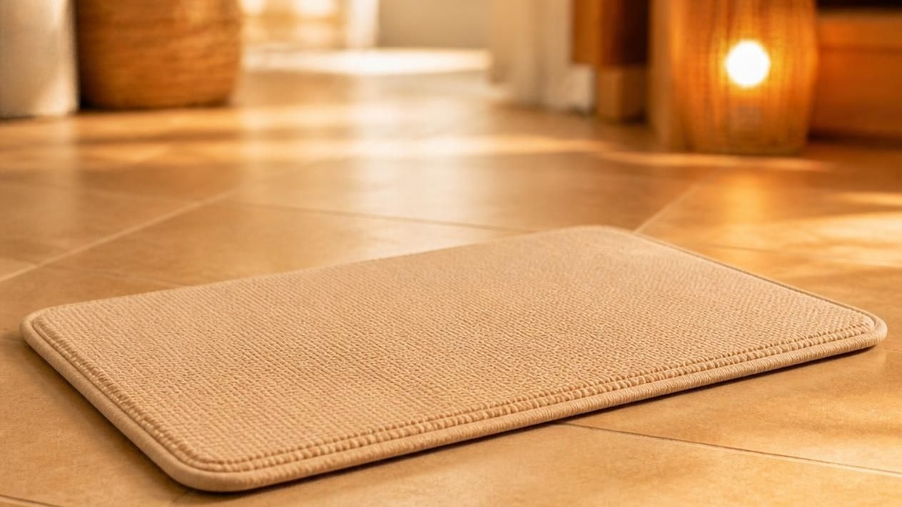 tapis educateur absorbant pose au sol